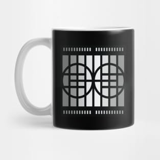 “Dimensional Fork” - V.1 Grey - (Geometric Art) (Dimensions) - Doc Labs Mug